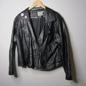 ASOS Plus Size 20 Leather Moto Biker Jacket